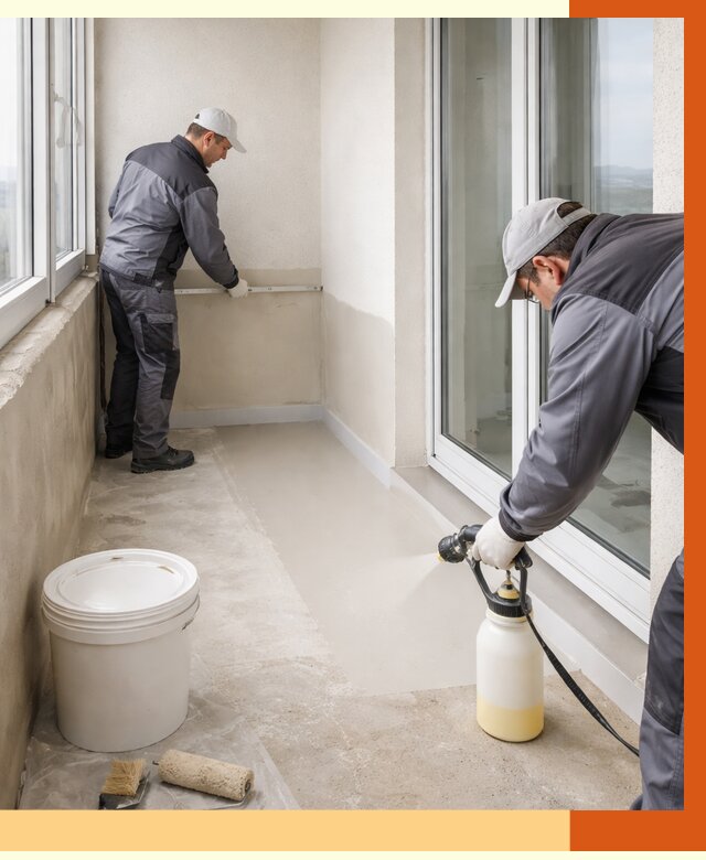 Утепление балкона жидкой теплоизоляцией в Карпинске от 5904 руб./м2 | ТепломастерКпн