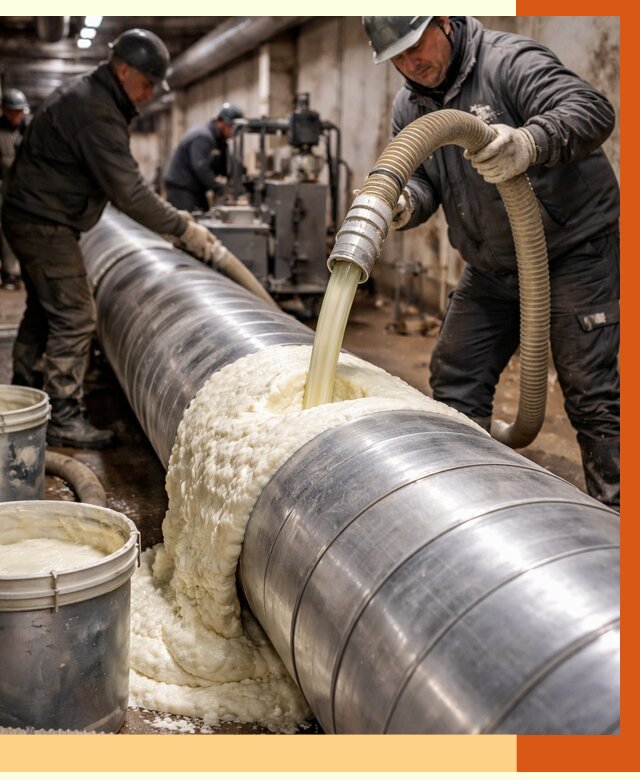 Утепление теплотрассы жидкой теплоизоляцией в Карпинске от 4313 руб. | ТепломастерКпн