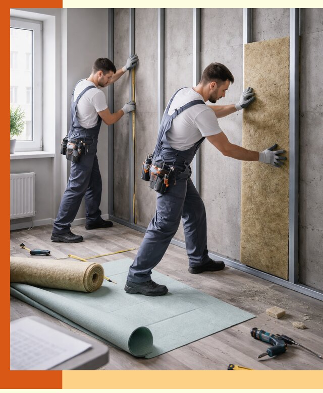 Шумоизоляция квартиры под ключ в Карпинске — профессионально и гарантированно