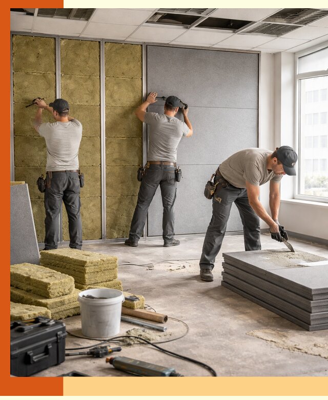 Профессиональная шумоизоляция офисов в Карпинске для комфорта сотрудников