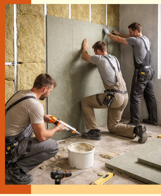 Профессиональная шумоизоляция стен в Карпинске для квартир и домов