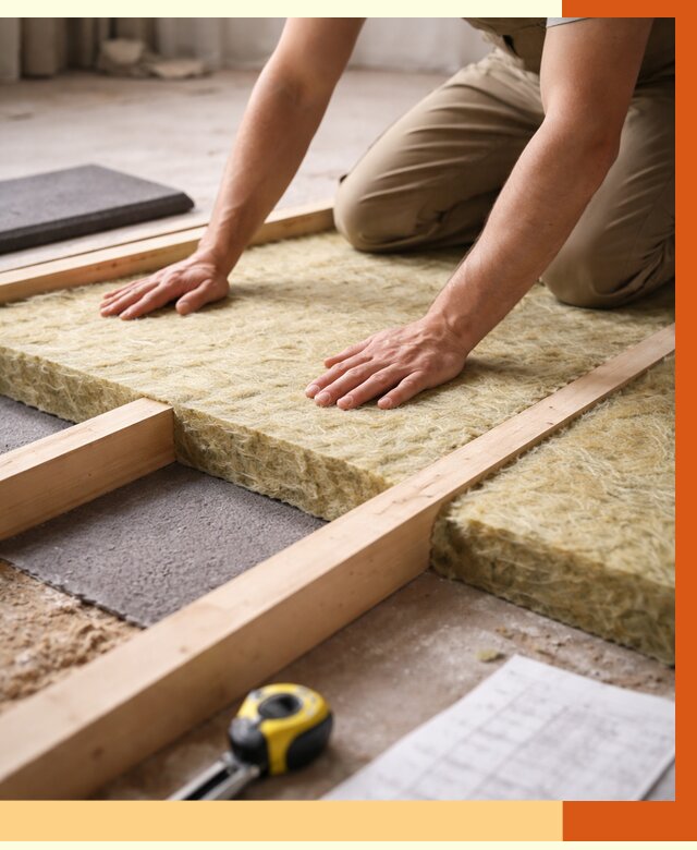 Шумоизоляция пола в Карпинске от 1284 руб./м² — профессиональная звукоизоляция | ТепломастерКпн