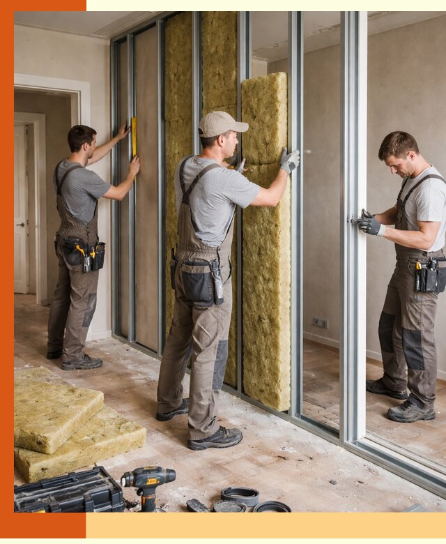 Шумоизоляция межкомнатных перегородок в Карпинске эффективно и надёжно