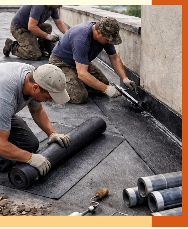 Гидроизоляция кровли в Карпинске от 4621 руб. — профессиональная гидроизоляция крыши | ТепломастерКпн