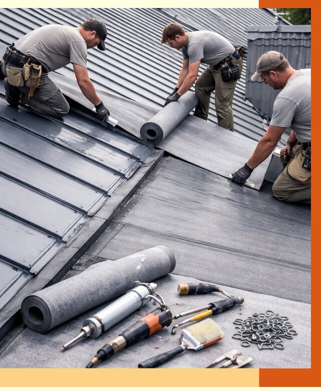 Гидроизоляция металлической кровли полимочевиной в Карпинске от 8728 руб. | ТепломастерКпн