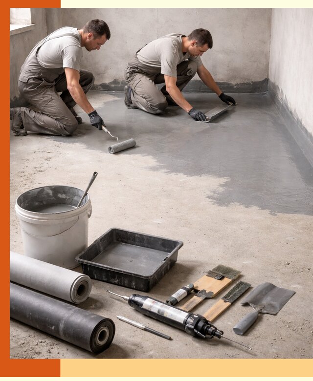 Гидроизоляция пола в Карпинске — надежная защита от влаги и протечек