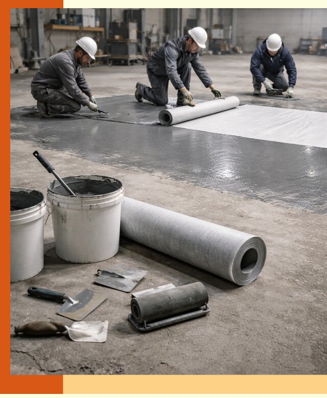 Гидроизоляция промышленного пола в Карпинске — защита и долговечность