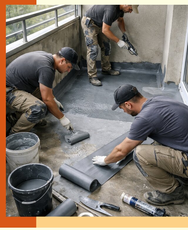 Гидроизоляция балкона в Карпинске: надежная защита от протечек