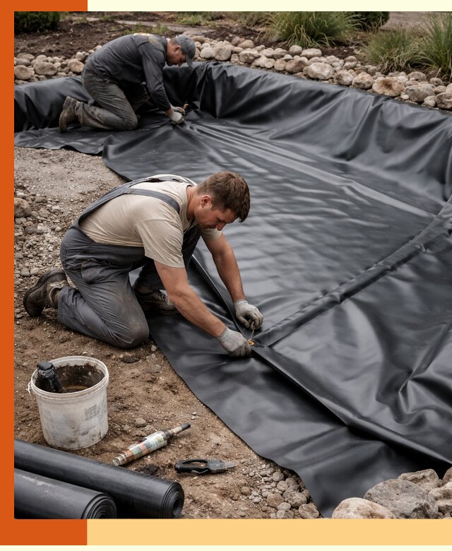 Гидроизоляция пруда в Карпинске: надежная защита и герметизация