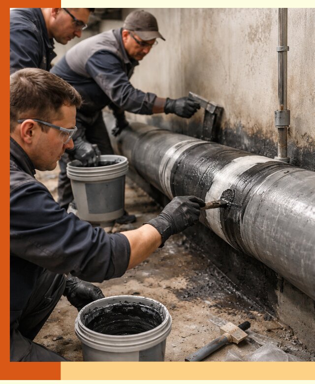 Гидроизоляция труб в Карпинске — защита и герметизация коммуникаций