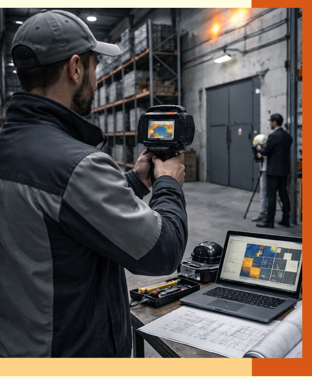 Тепловизионное обследование склада в Карпинске от 6674 руб. | ТепломастерКпн