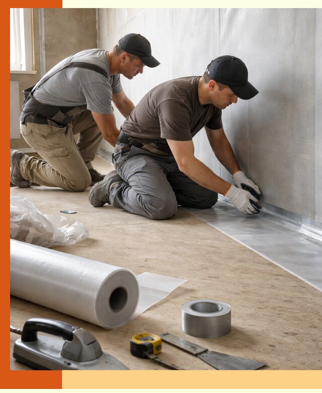 Монтаж пароизоляции для дома и помещений в Карпинске